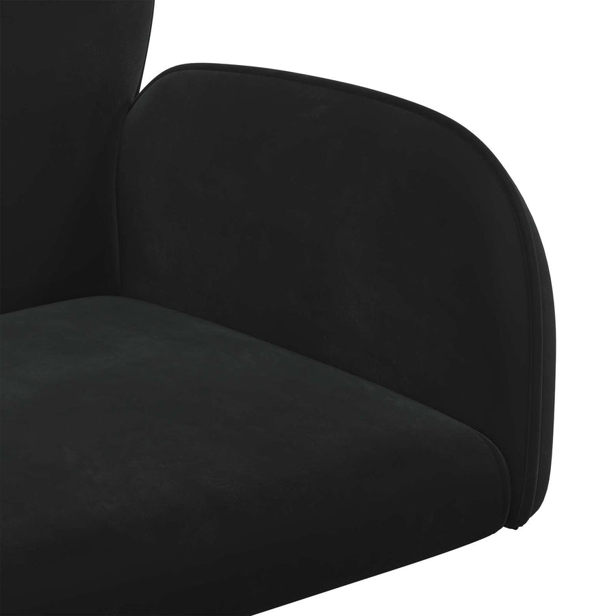 Draaiende Bureaustoelen 4 st 54 x 55 x 90 cm Zwart fluweel