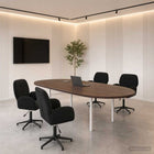Draaiende Bureaustoelen 4 st 54 x 55 x 90 cm Zwart fluweel