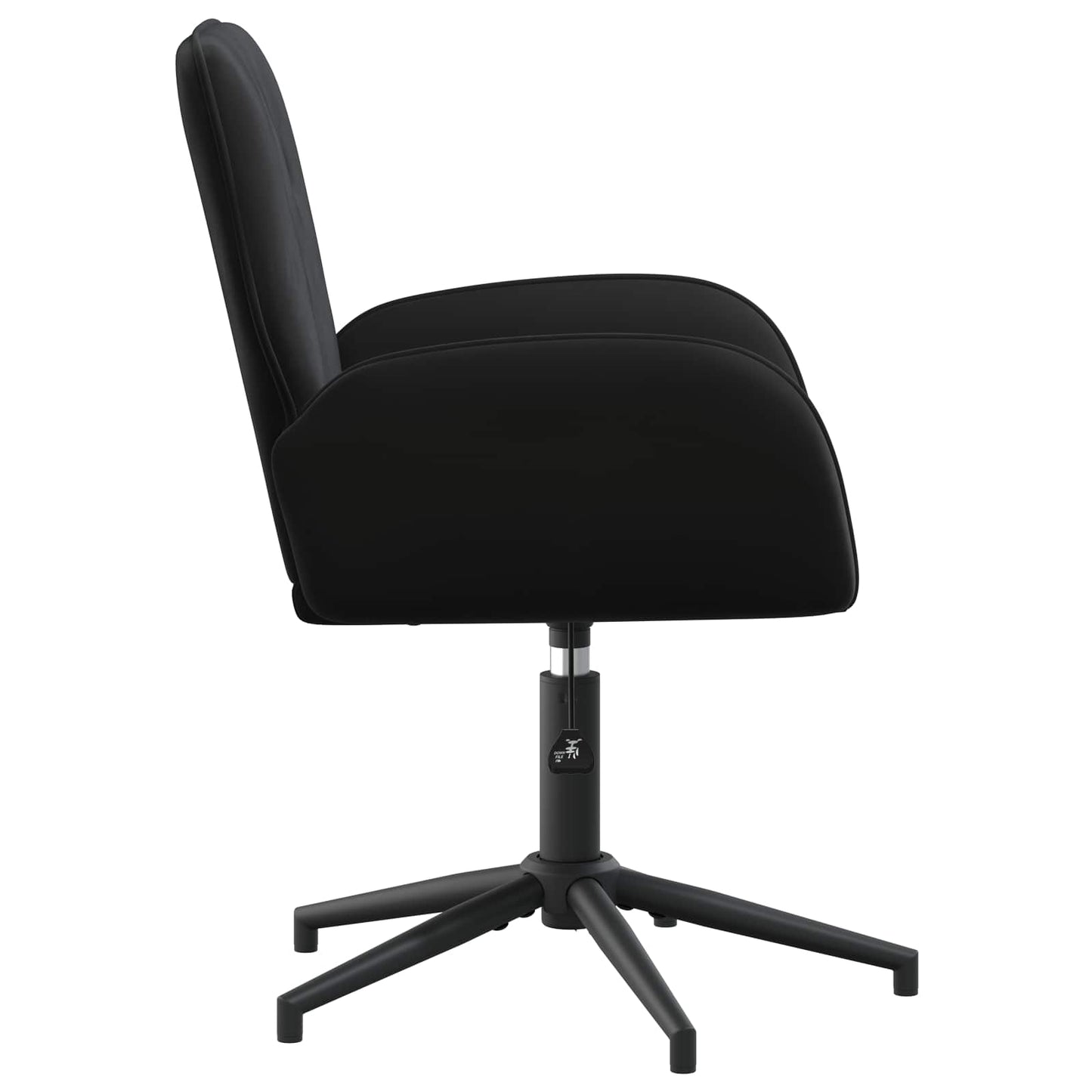 Draaiende Bureaustoelen 4 st 54 x 55 x 90 cm Zwart fluweel