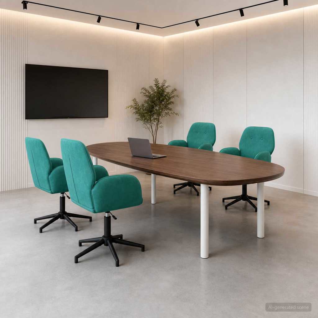 Draaiende Bureaustoelen 4 st 54 x 55 x 90 cm Turquoise fluweel