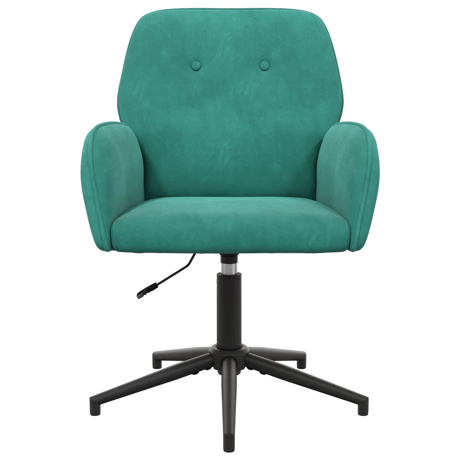 Draaiende Bureaustoelen 4 st 54 x 55 x 90 cm Turquoise fluweel