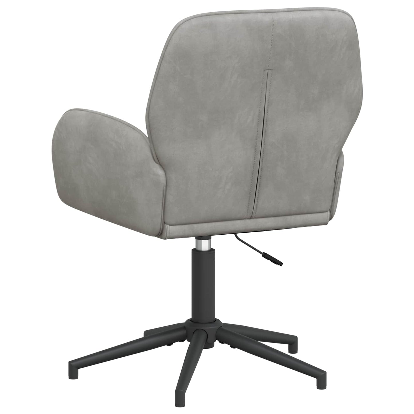 Draaiende Bureaustoelen 6 st 54 x 55 x 90 cm Lichtgrijs fluweel