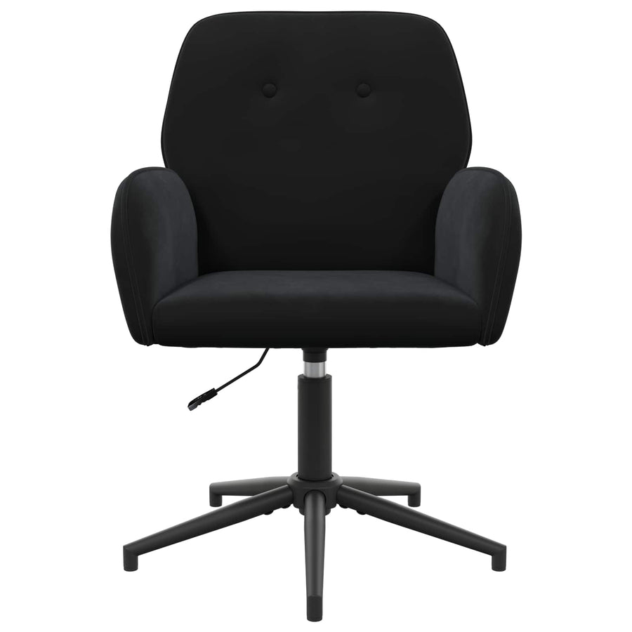 Draaiende Bureaustoelen 6 st 54 x 55 x 90 cm Zwart fluweel