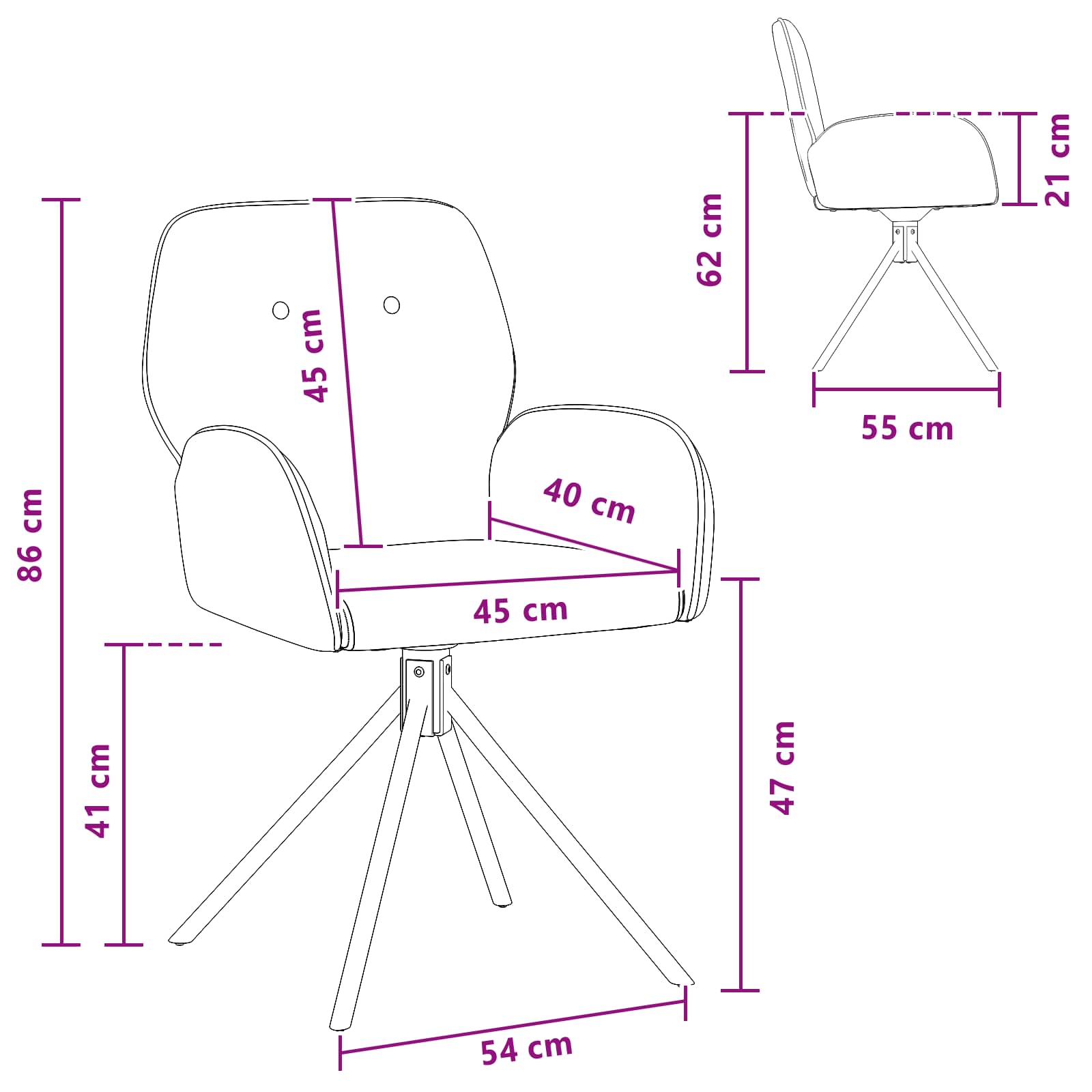 Draai Eetstoelen 4 pcs Nep Suede Leer Lichtgrijs