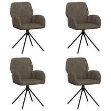 Draai Eetstoelen 4 pcs Nep Suede Leer Donkergrijs