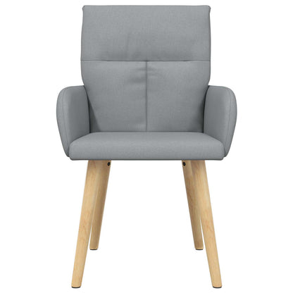 Eettafelstoelen 4 pcs Stof Lichtgrijs 60 x 56 x 96 cm