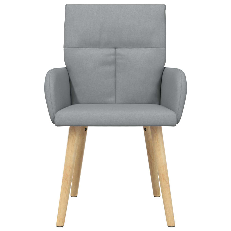 Eettafelstoelen 4 pcs Stof Lichtgrijs 60 x 56 x 96 cm