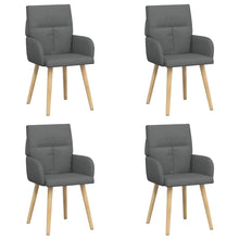 Eettafelstoelen 4 pcs Stof Donkergrijs 60 x 56 x 96 cm