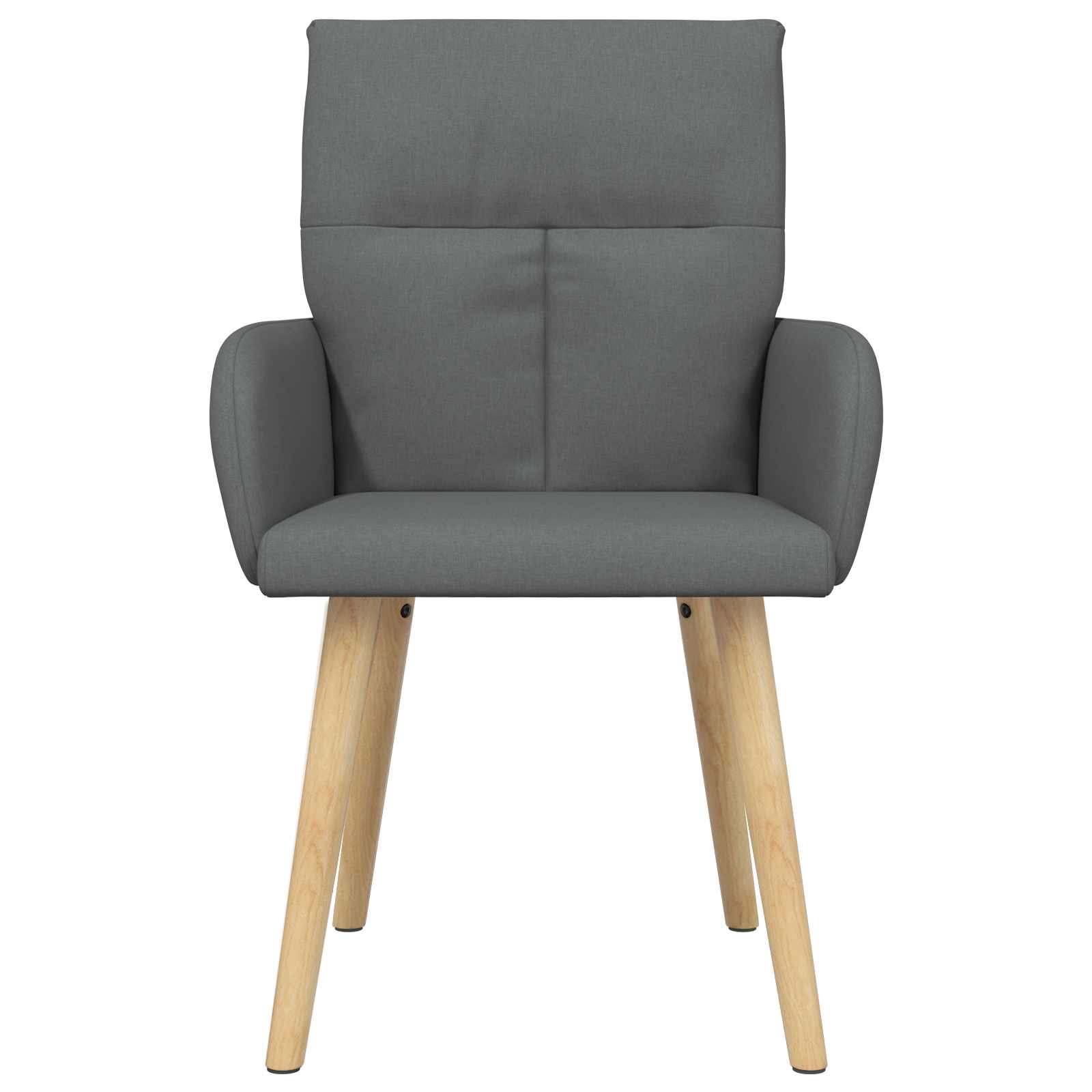 Eettafelstoelen 4 pcs Stof Donkergrijs 60 x 56 x 96 cm