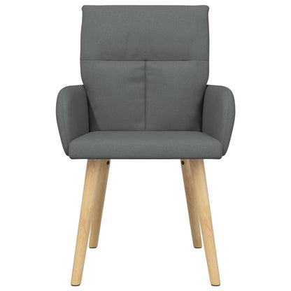 Eettafelstoelen 4 pcs Stof Donkergrijs 60 x 56 x 96 cm