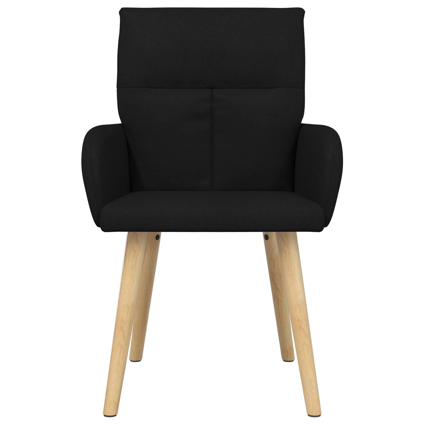 Eettafelstoelen 4 pcs Stof Zwart 60 x 56 x 96 cm