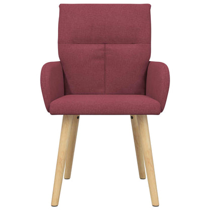 Eettafelstoelen 4 pcs Stof Wijnrood 60 x 56 x 96 cm