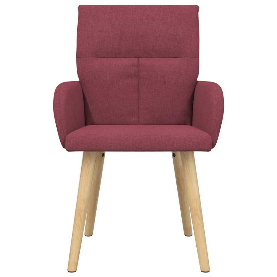 Eettafelstoelen 4 pcs Stof Wijnrood 60 x 56 x 96 cm