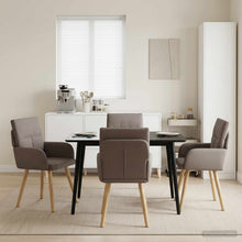 Eettafelstoelen 4 pcs Stof Taupe 60 x 56 x 96 cm