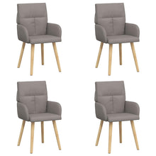 Eettafelstoelen 4 pcs Stof Taupe 60 x 56 x 96 cm