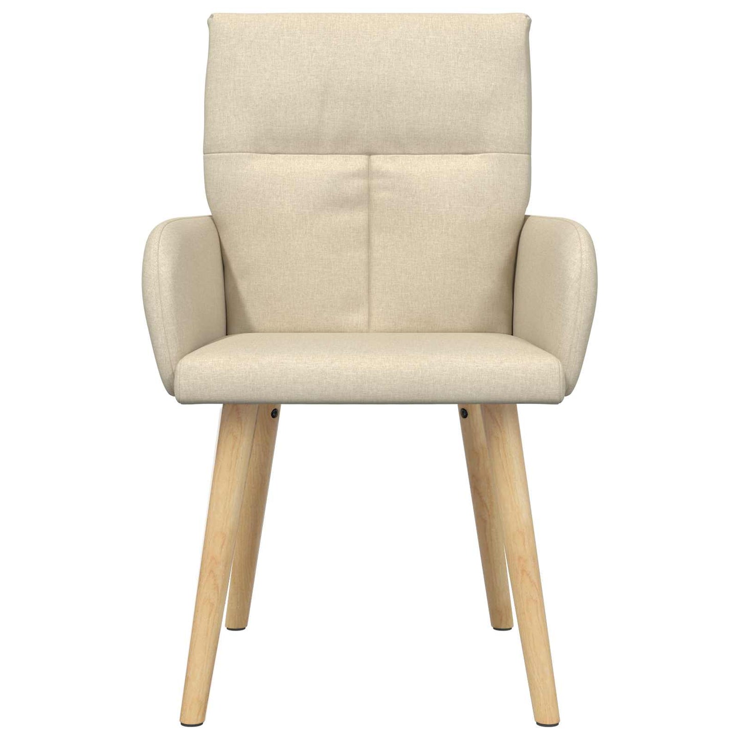 Eettafelstoelen 4 pcs Stof Crèmekleurig 60 x 56 x 96 cm