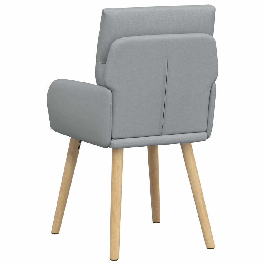 Eettafelstoelen 6 pcs Stof Lichtgrijs 60 x 56 x 96 cm