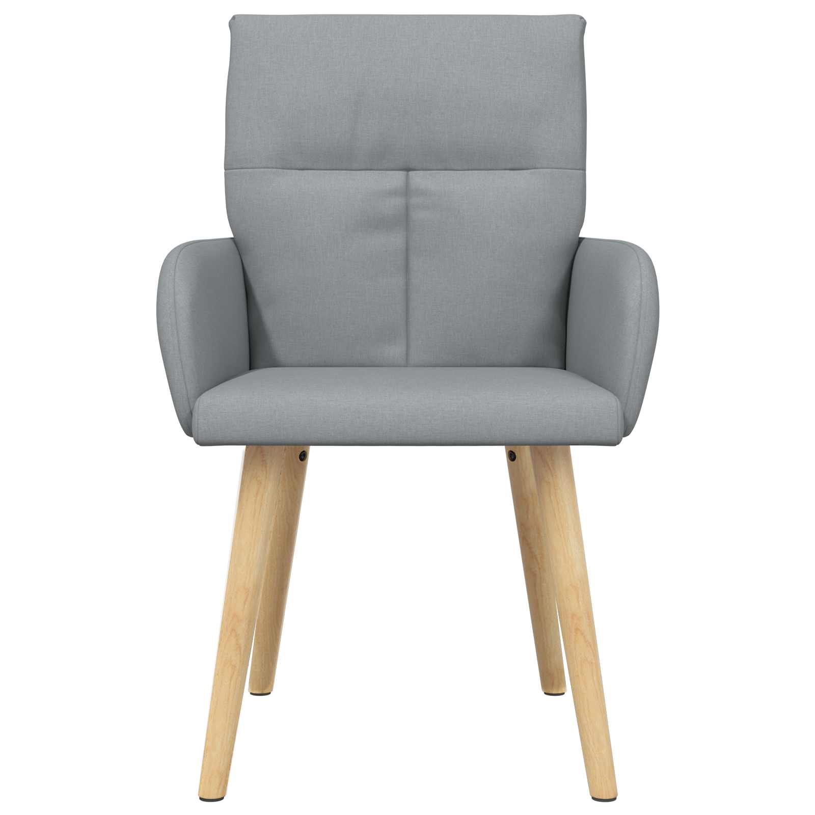 Eettafelstoelen 6 pcs Stof Lichtgrijs 60 x 56 x 96 cm