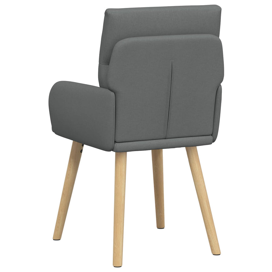Eettafelstoelen 6 pcs Stof Donkergrijs 60 x 56 x 96 cm