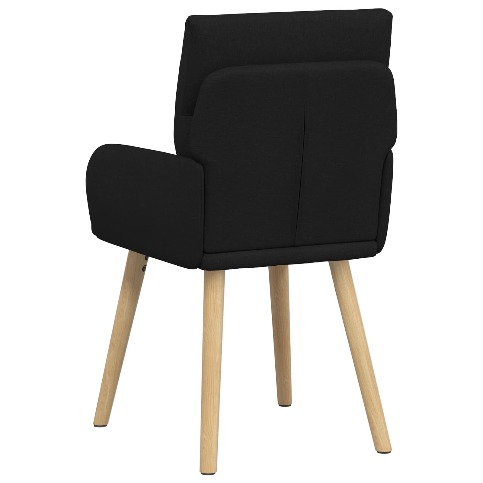 Eettafelstoelen 6 pcs Stof Zwart 60 x 56 x 96 cm