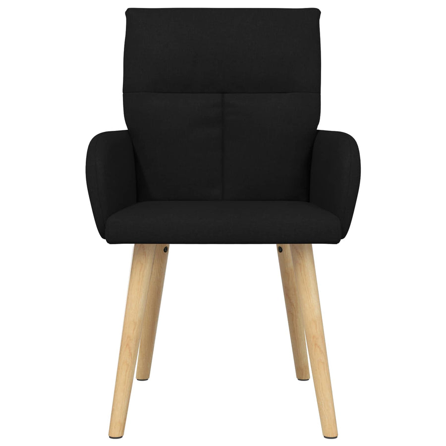 Eettafelstoelen 6 pcs Stof Zwart 60 x 56 x 96 cm