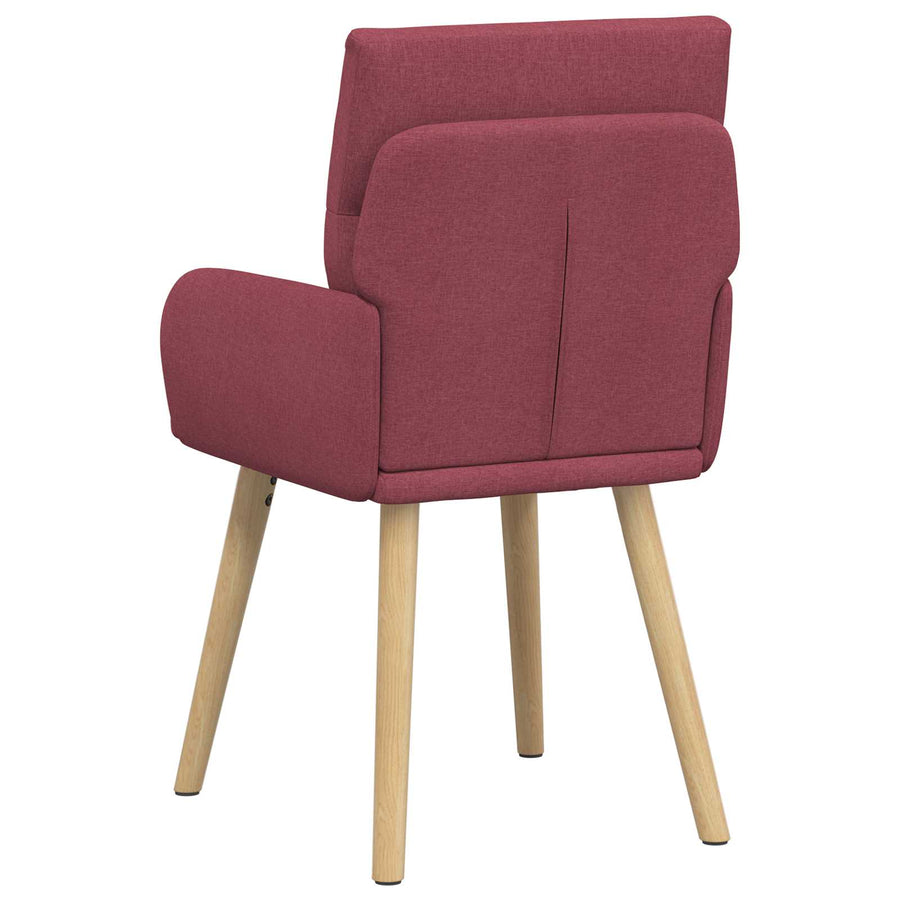 Eettafelstoelen 6 pcs Stof Wijnrood 60 x 56 x 96 cm
