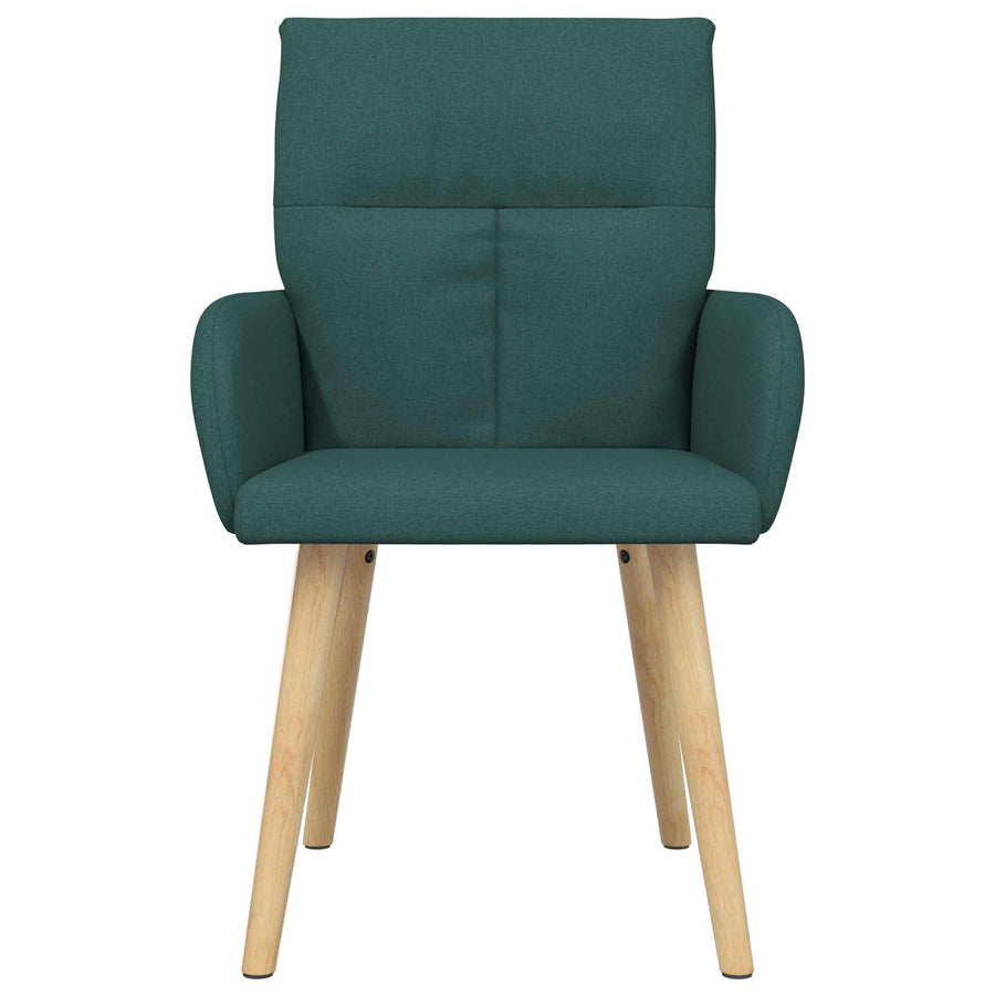 Eettafelstoelen 6 pcs Stof Donkergroen 60 x 56 x 96 cm