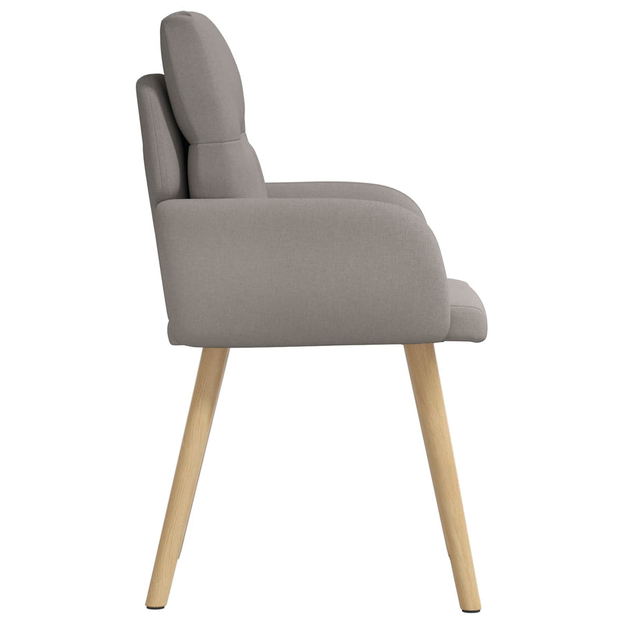 Eettafelstoelen 6 pcs Stof Taupe 60 x 56 x 96 cm