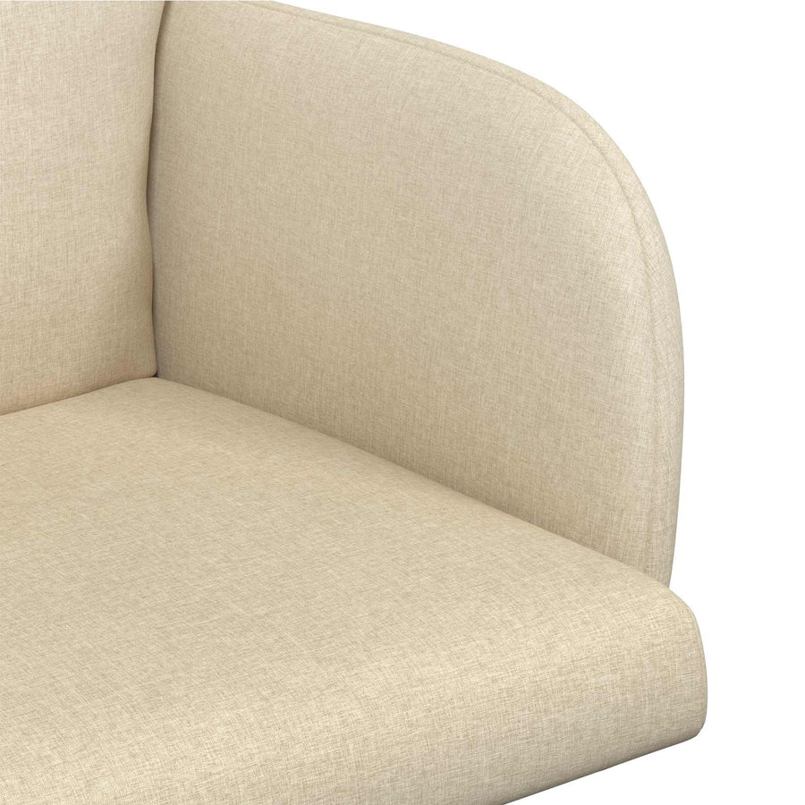 Eettafelstoelen 6 pcs Stof Crèmekleurig 60 x 56 x 96 cm