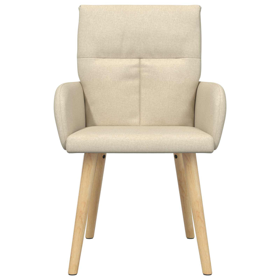 Eettafelstoelen 6 pcs Stof Crèmekleurig 60 x 56 x 96 cm