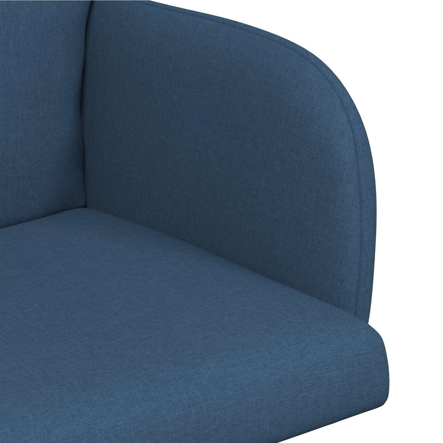 Eettafelstoelen 6 pcs Stof Blauw 60 x 56 x 96 cm