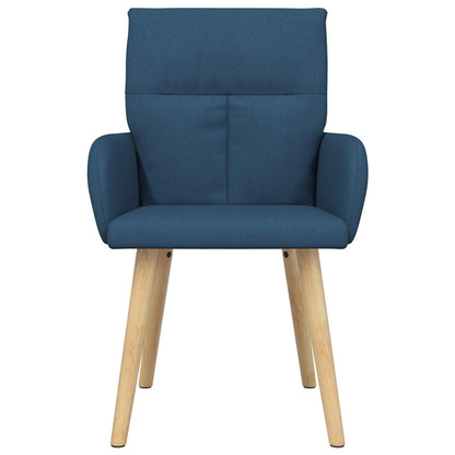 Eettafelstoelen 6 pcs Stof Blauw 60 x 56 x 96 cm