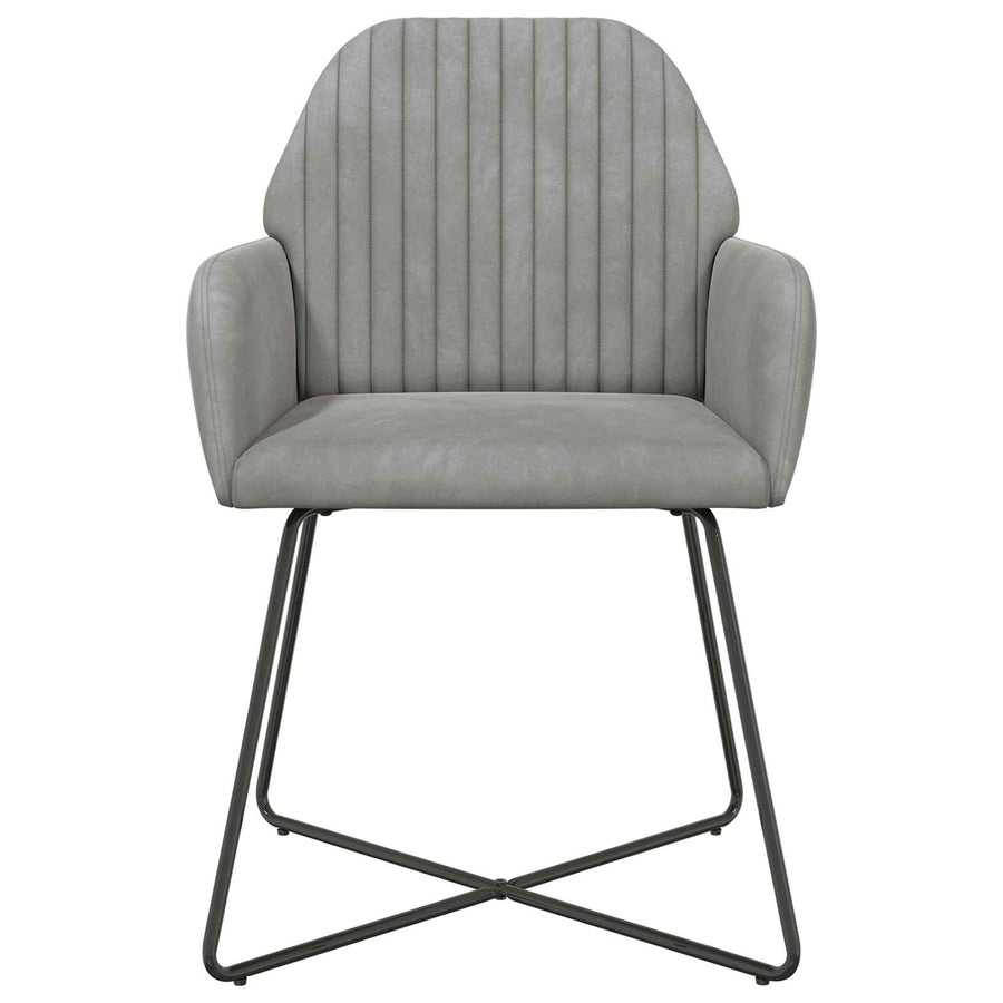 Eettafelstoelen 4 pcs fluweel Lichtgrijs 55 x 50 x 84 cm