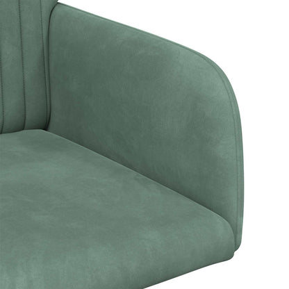 Eettafelstoelen 4 pcs fluweel Zeegroen 55 x 50 x 84 cm