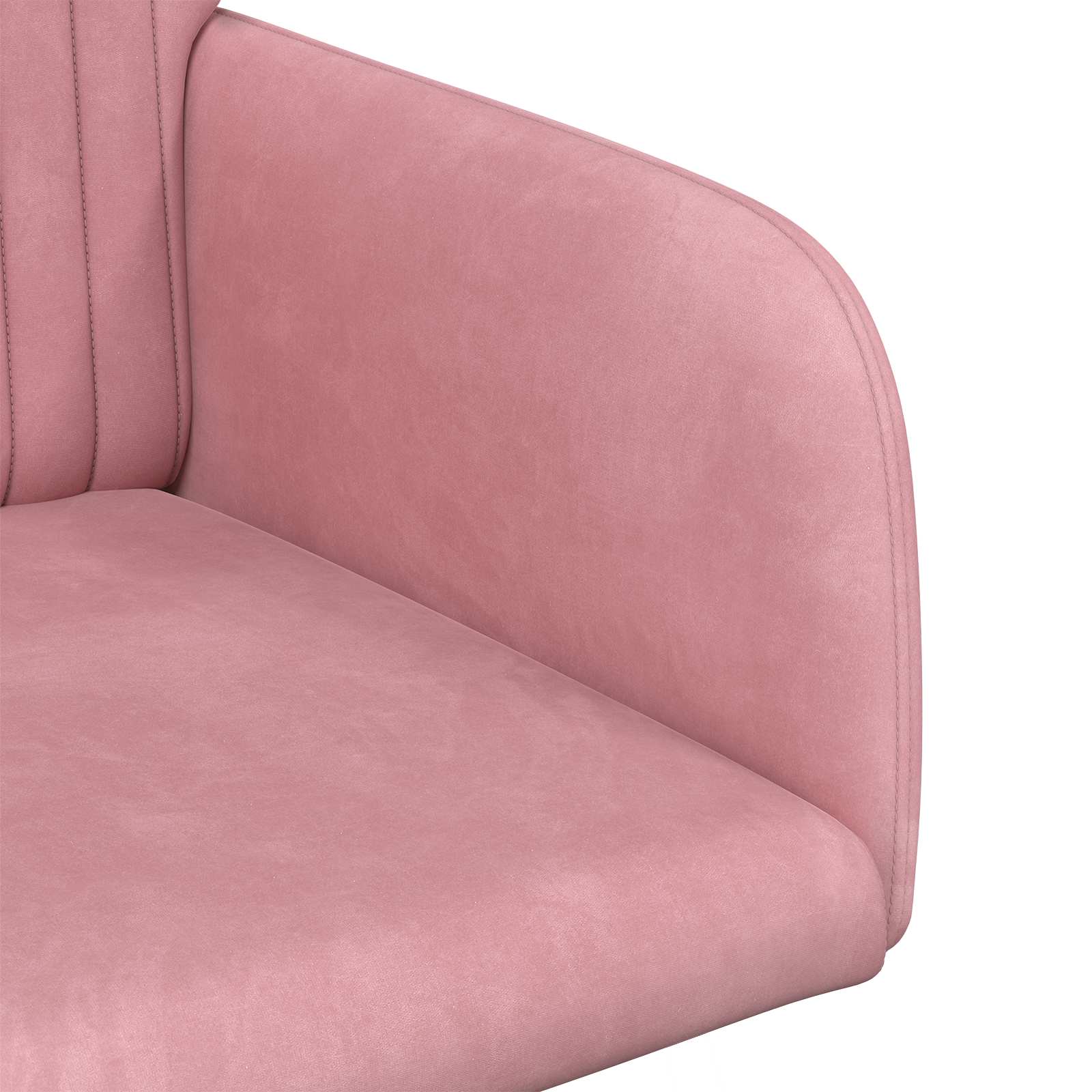 Eettafelstoelen 6 pcs fluweel Roze 55 x 50 x 84 cm