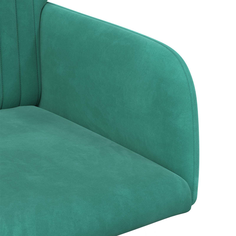 Eettafelstoelen 6 pcs fluweel Turquoise 55 x 50 x 84 cm