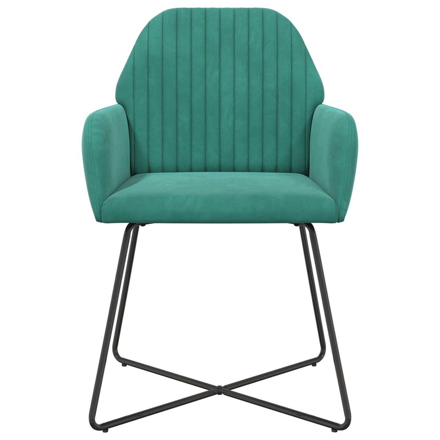 Eettafelstoelen 6 pcs fluweel Turquoise 55 x 50 x 84 cm