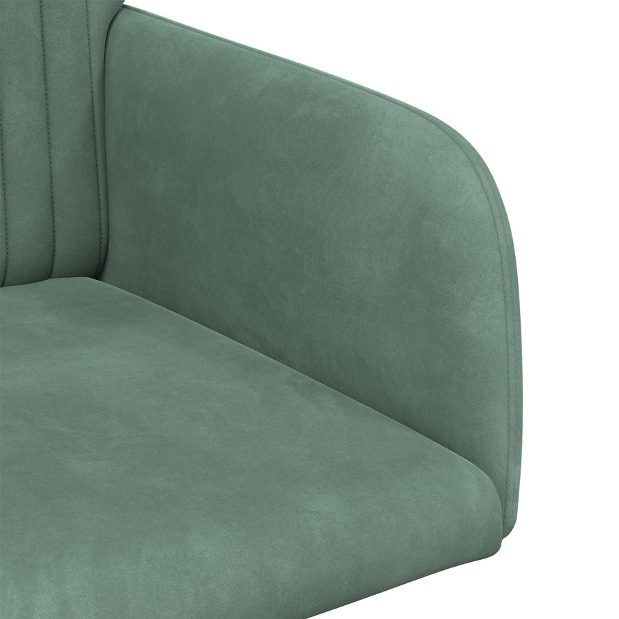 Eettafelstoelen 6 pcs fluweel Zeegroen 55 x 50 x 84 cm