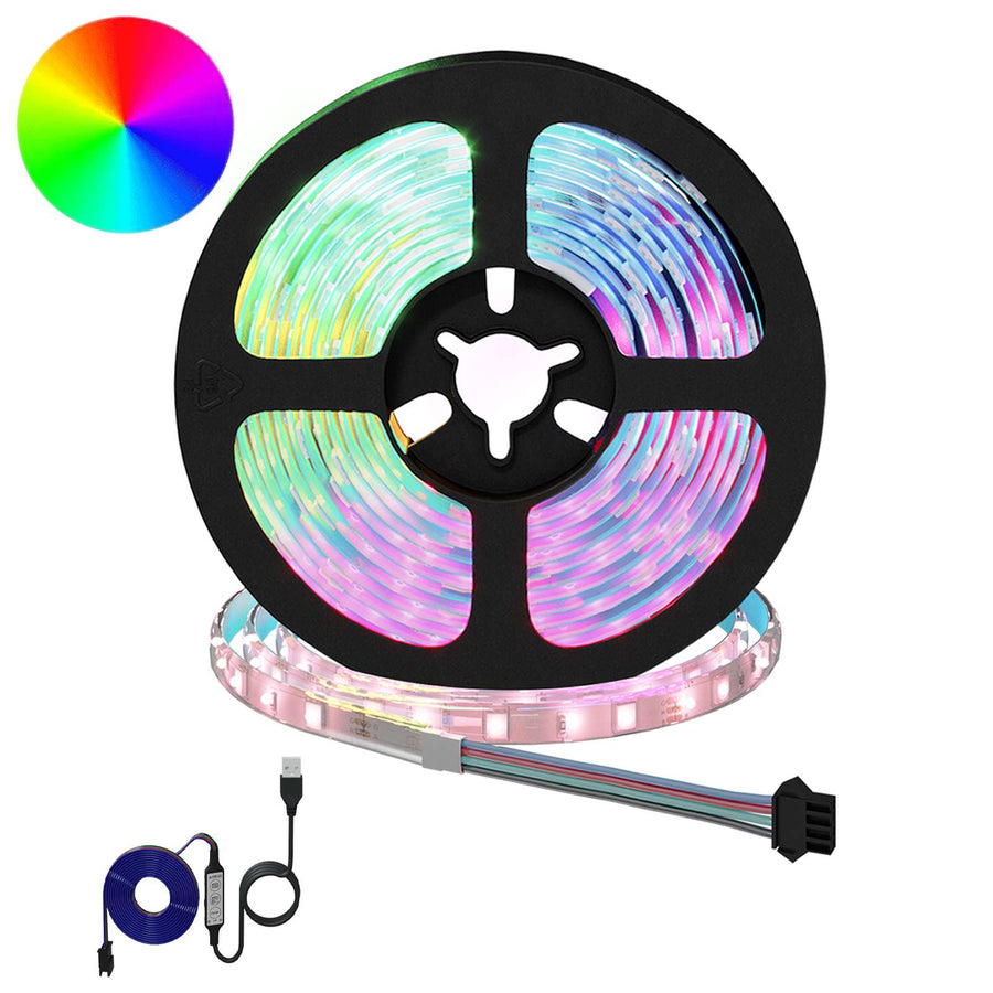 LED-strip 12 pcs Zwart en transparant 3000 mm