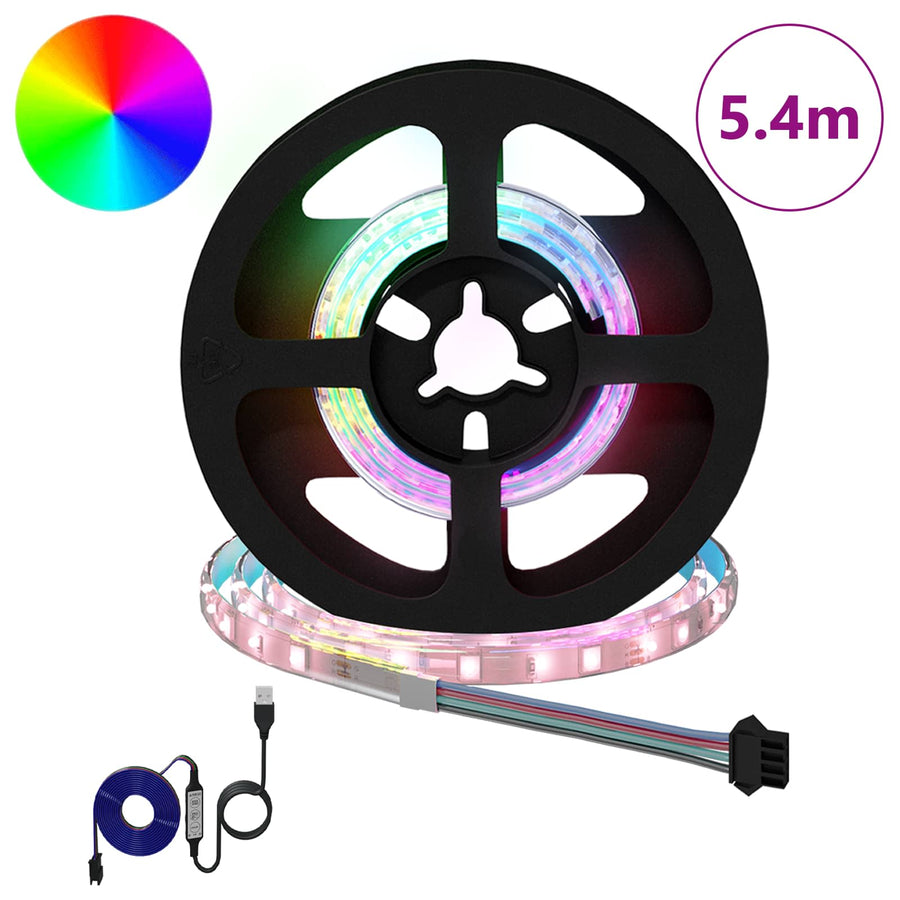 LED-strip 12 pcs Zwart en transparant 450 mm Koper en kunststof