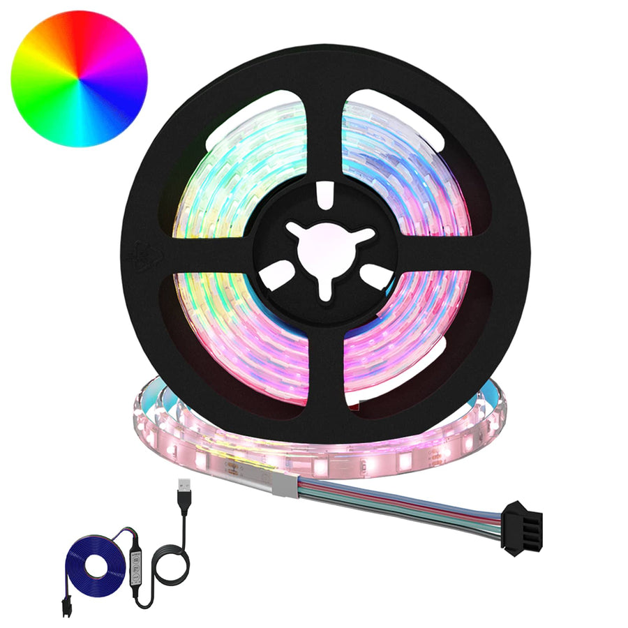 LED-strip 12 pcs Zwart en transparant 900 mm Koper en kunststof