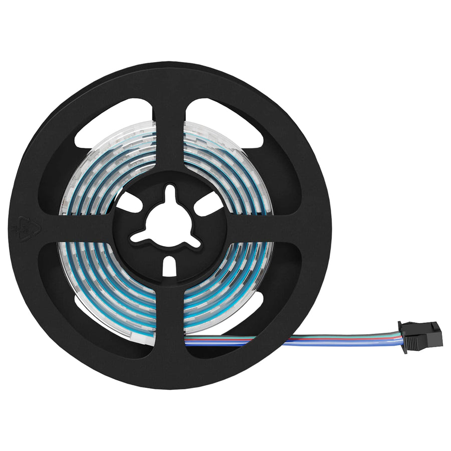 LED-strip 4 pcs Zwart en transparant 120 x 0,8 x 0,3 cm