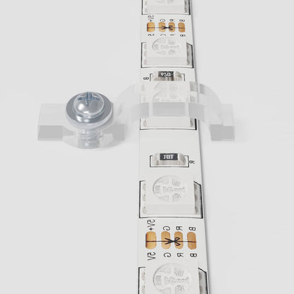 LED-strip 4 pcs Zwart en transparant 120 x 0,8 x 0,3 cm
