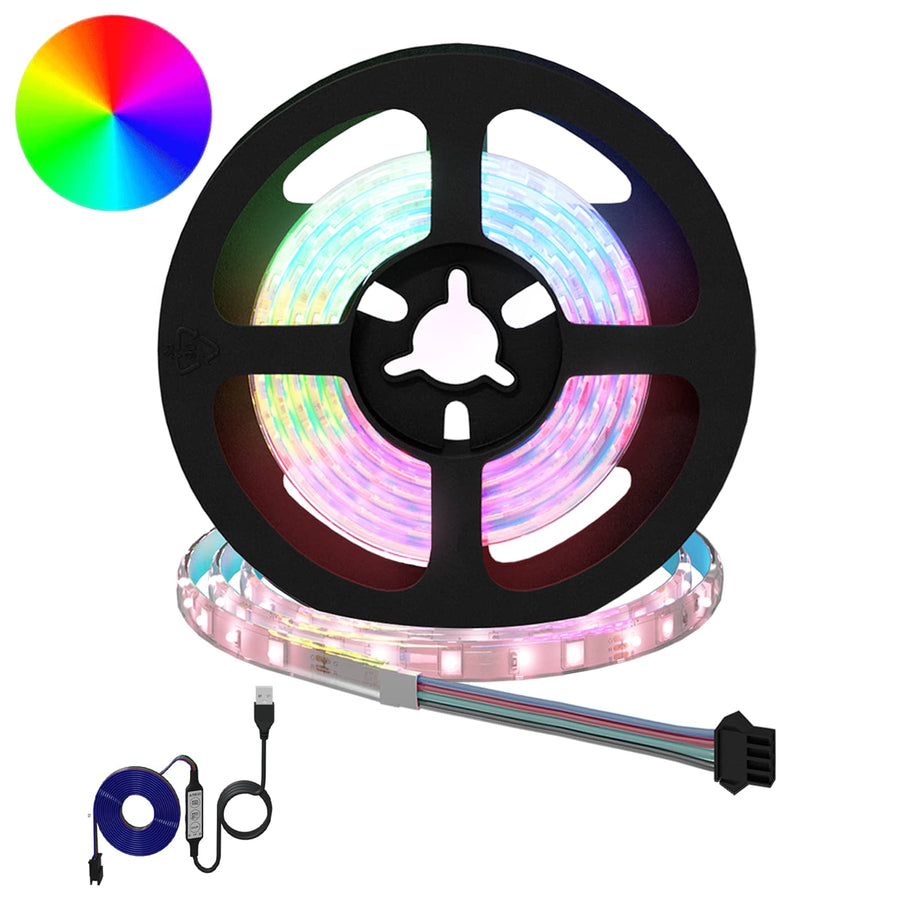 LED-strip 12 pcs Zwart en transparant 1200 mm