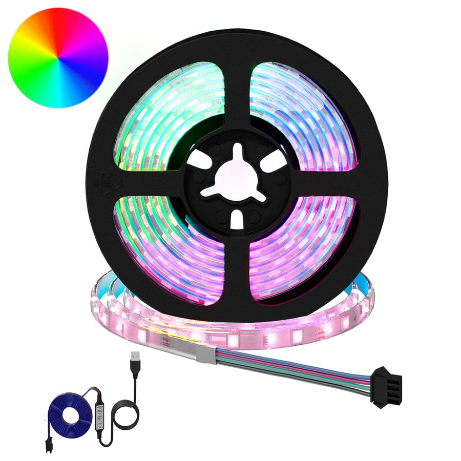 LED-strip 12 pcs Zwart en transparant 1700 mm