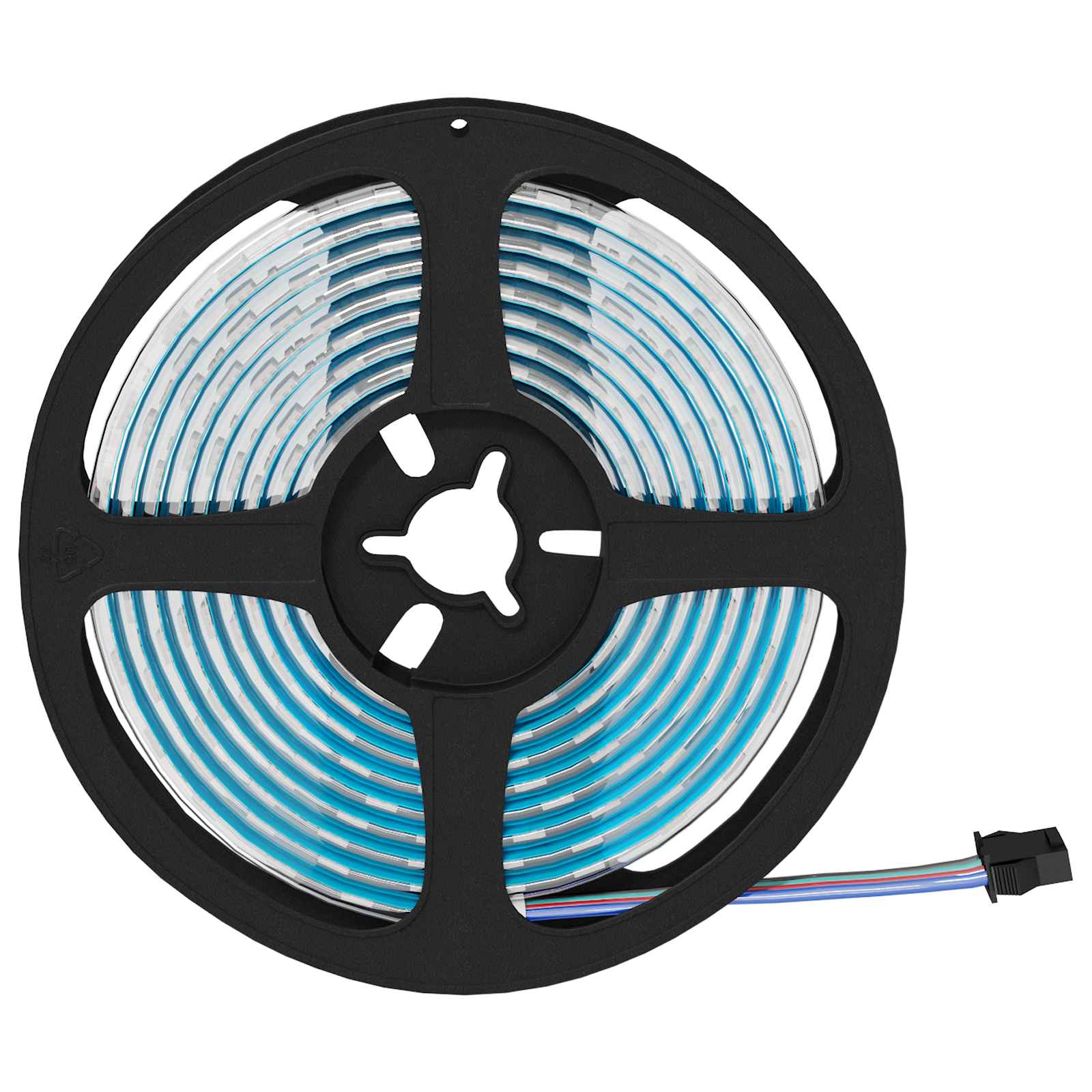 LED-strip 4 pcs Zwart en transparant 210 x 0,8 x 0,3 cm