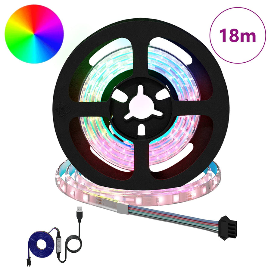 LED-strip 12 pcs Zwart en transparant 750 mm Koper en kunststof