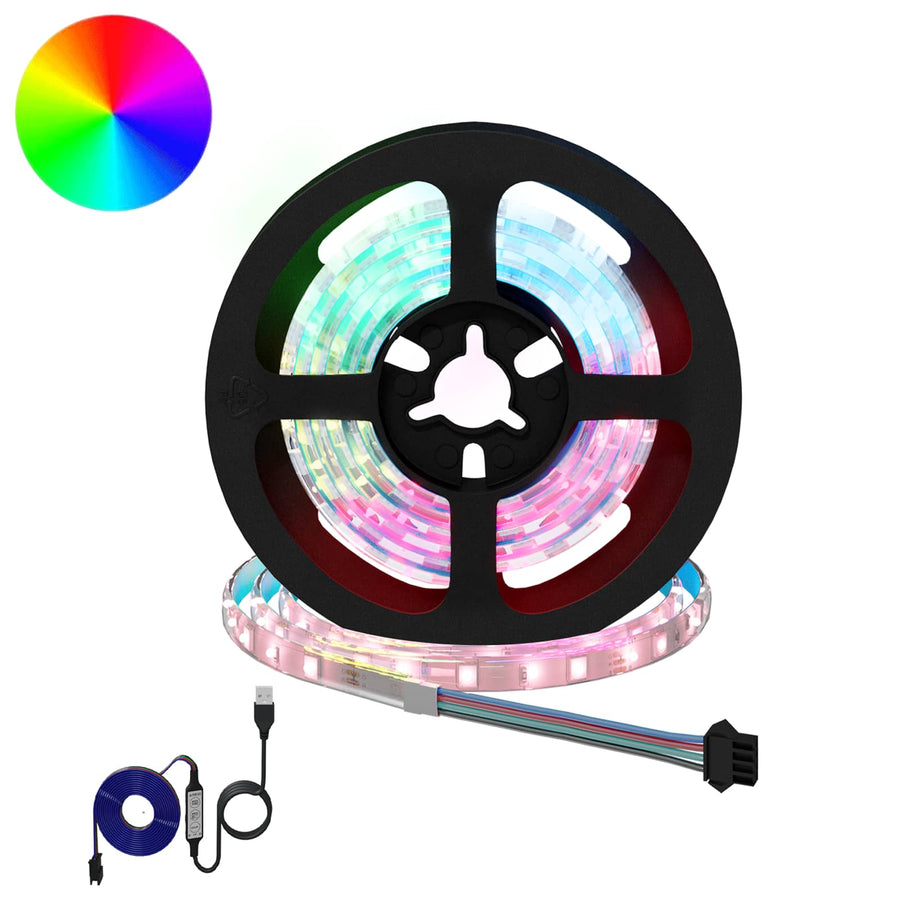 LED-strip 12 pcs Zwart en transparant 1000 mm
