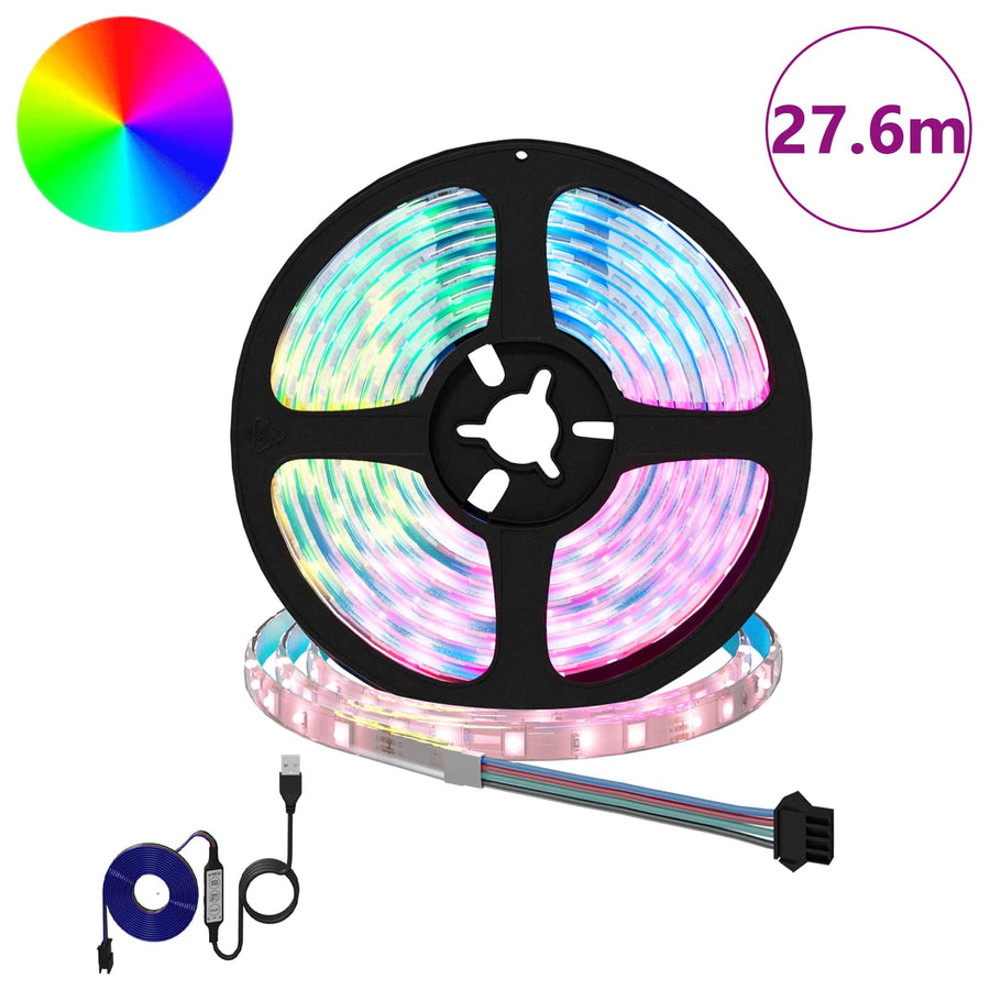 LED-strip 12 pcs Zwart en transparant 2300 mm