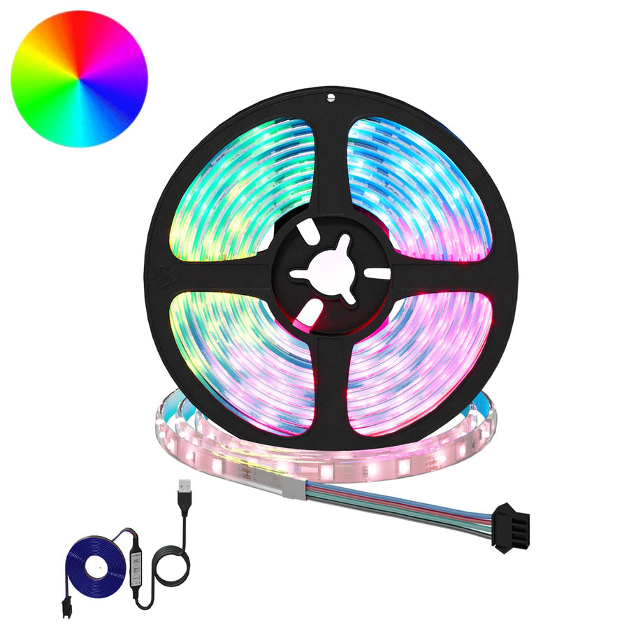 LED-strip 12 pcs Zwart en transparant 2500 mm